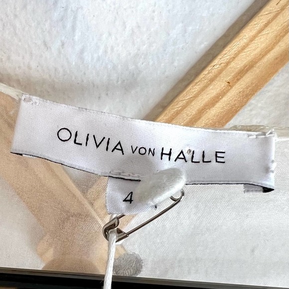 Olivia Von Halle Delphine Sheer Dress - Picture 13 of 15